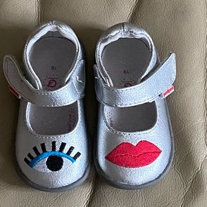 Cute Silver Mary Janes. Great condition!